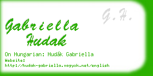 gabriella hudak business card