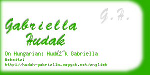 gabriella hudak business card